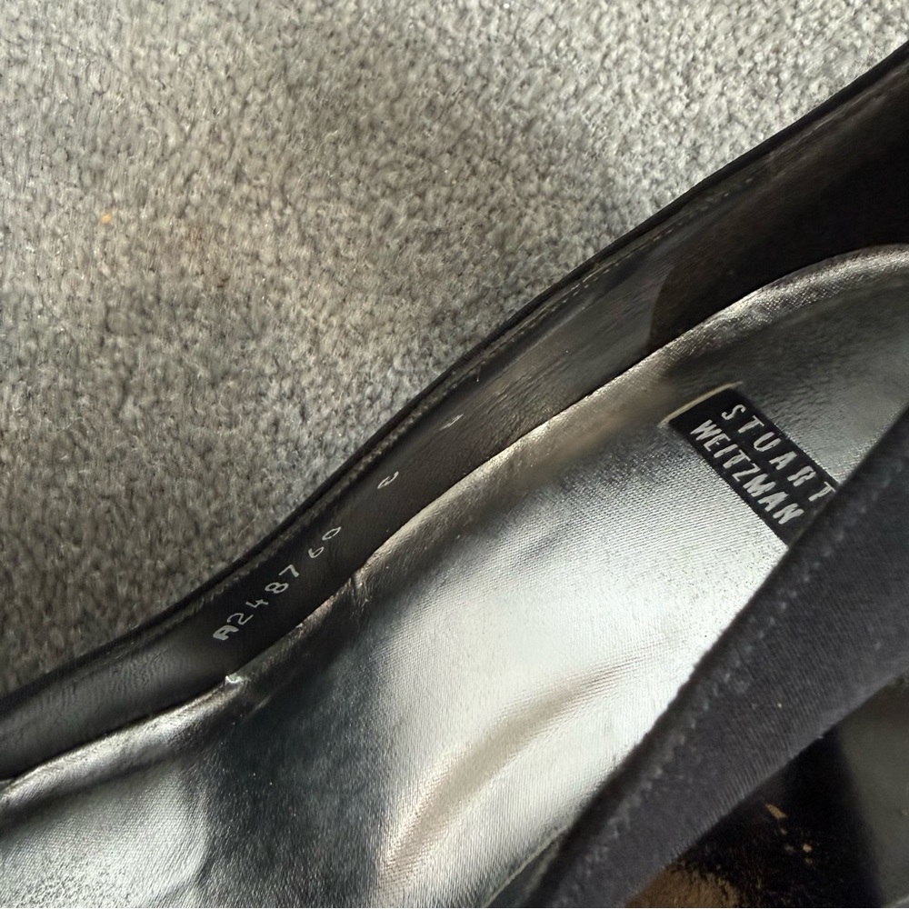 Stuart Weitzman Black Heel Pumps - Picture 6 of 8